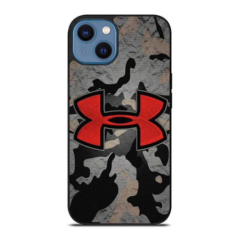 UNDER ARMOUR RED CAMO LOGO iPhone 14 Case