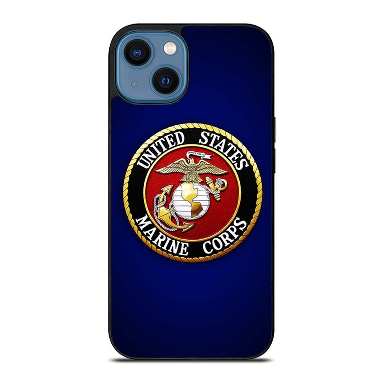 UNITED STATES MARINE CORPS BADGE iPhone 14 Case