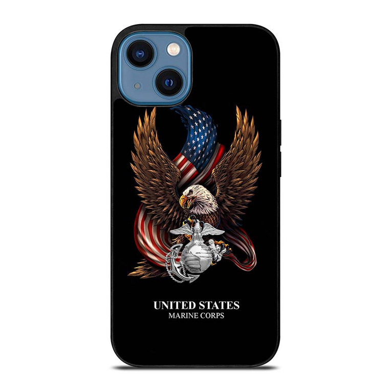 UNITED STATES MARINE CORPS USMC LOGO iPhone 14 Case