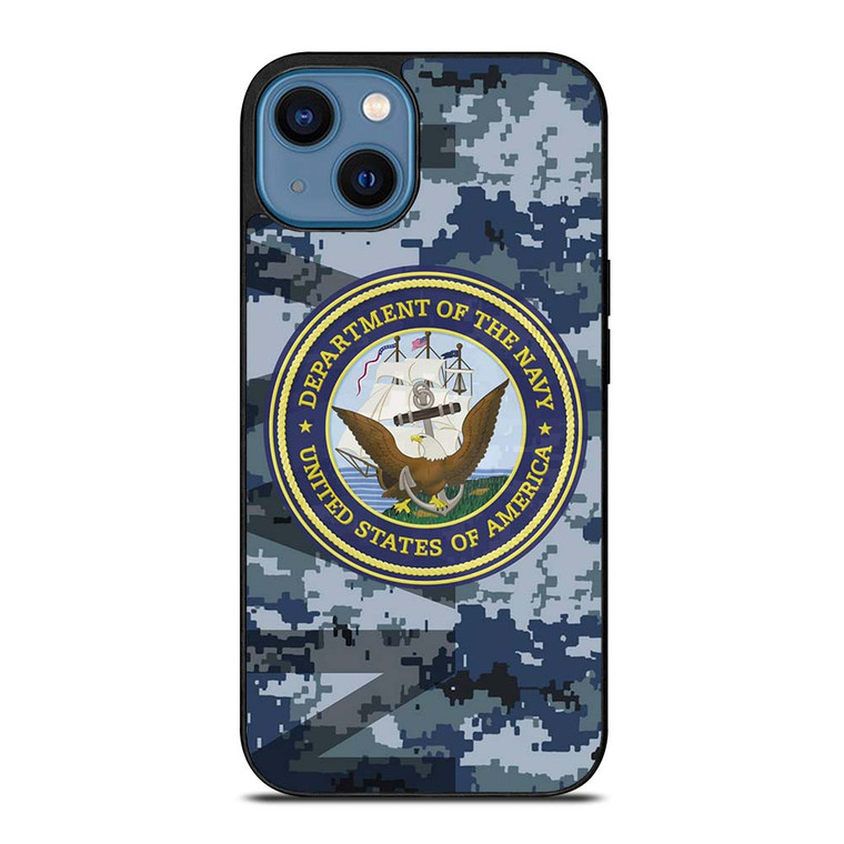 US NAVY CAMO LOGO iPhone 14 Case