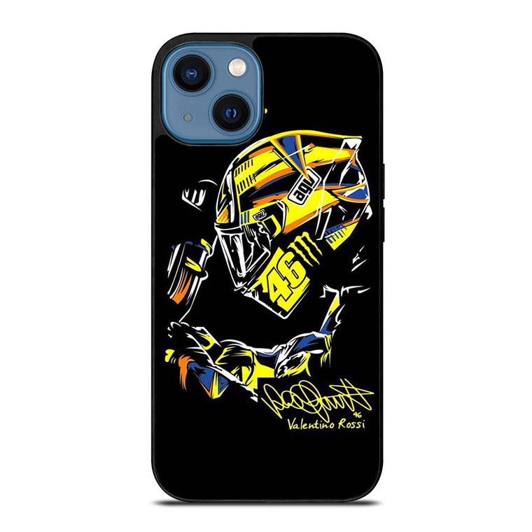 VALENTINO ROSSI 46 SIGNATURE iPhone 14 Case VALENTINO ROSSI 46 SIGNATURE iPhone 14 Case