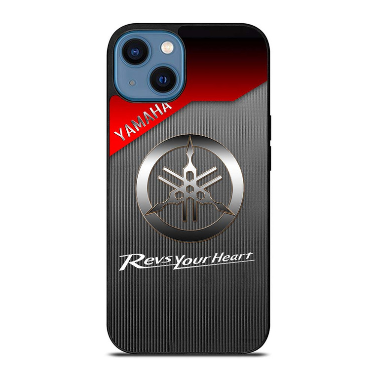 YAMAHA REVS YOUR HEART METAL LOGO iPhone 14 Case