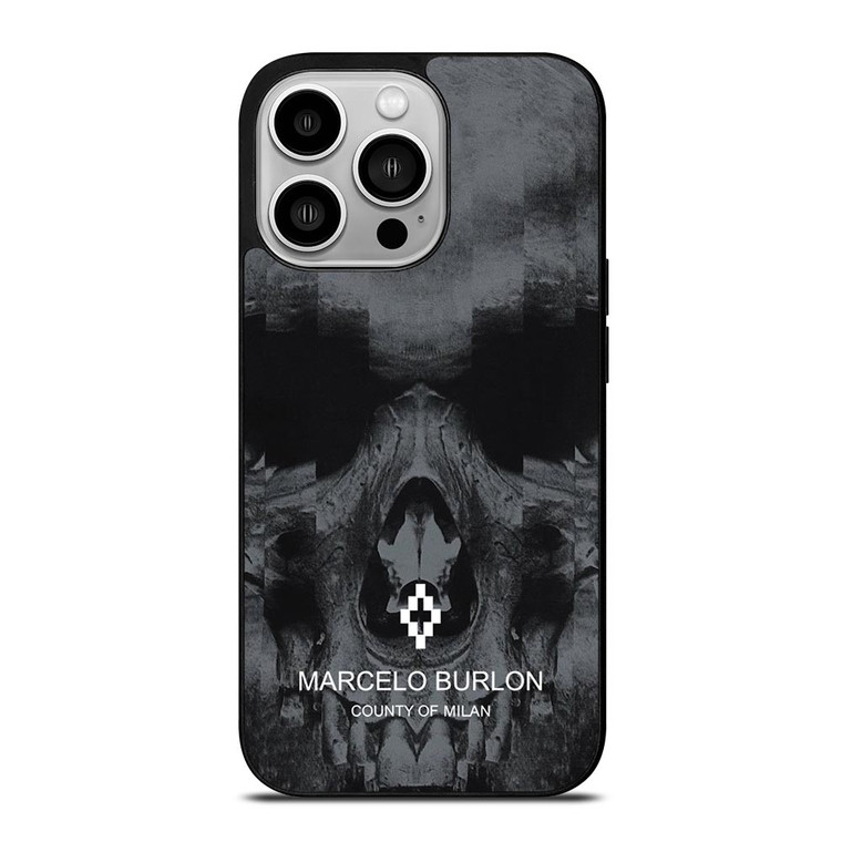 MARCELO BURLON SKULL LOGO iPhone 14 Pro Case