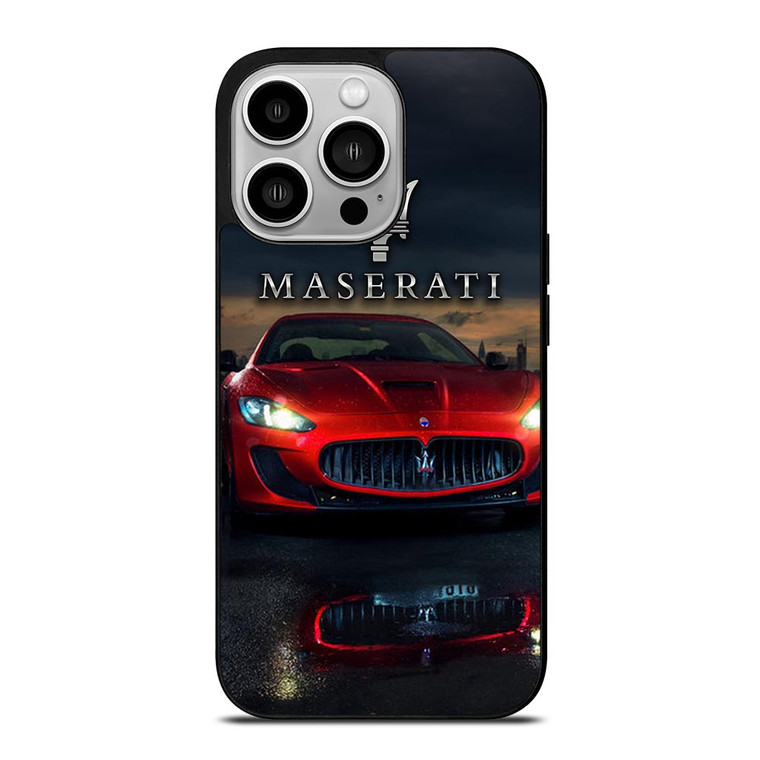 MASERATI RED CAR LOGO iPhone 14 Pro Case