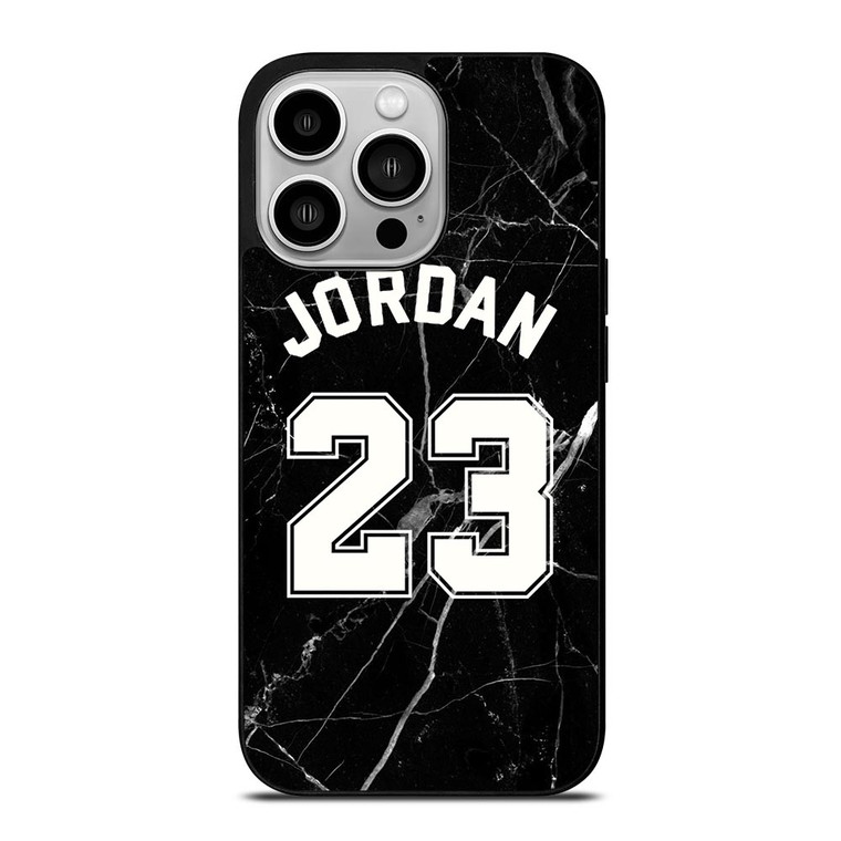MICHAEL JORDAN 23 BLACK MARBLE iPhone 14 Pro Case