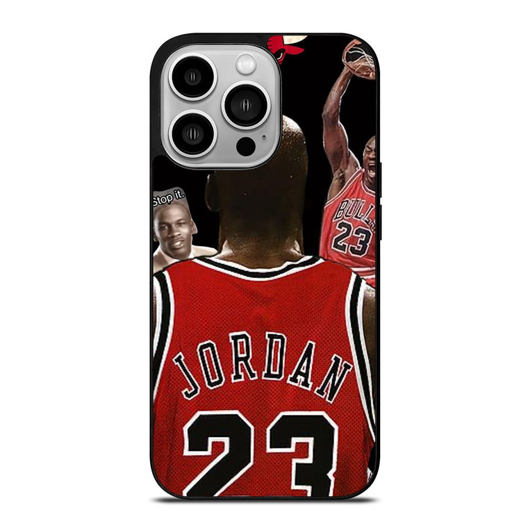 MICHAEL JORDAN CHICAGO BULLS COLLAGE iPhone 14 Pro Case