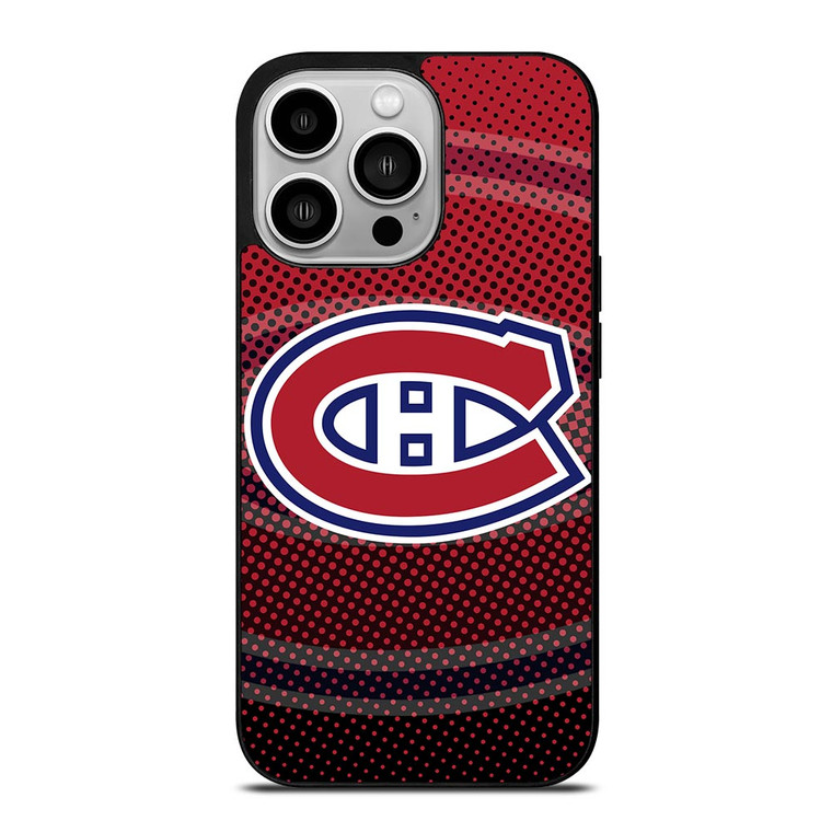 MONTREAL CANADIENS HALFTONE LOGO iPhone 14 Pro Case