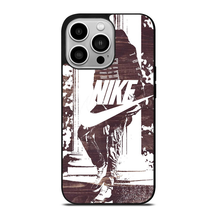 NIKE STREET URBAN BLACK WHITE iPhone 14 Pro Case