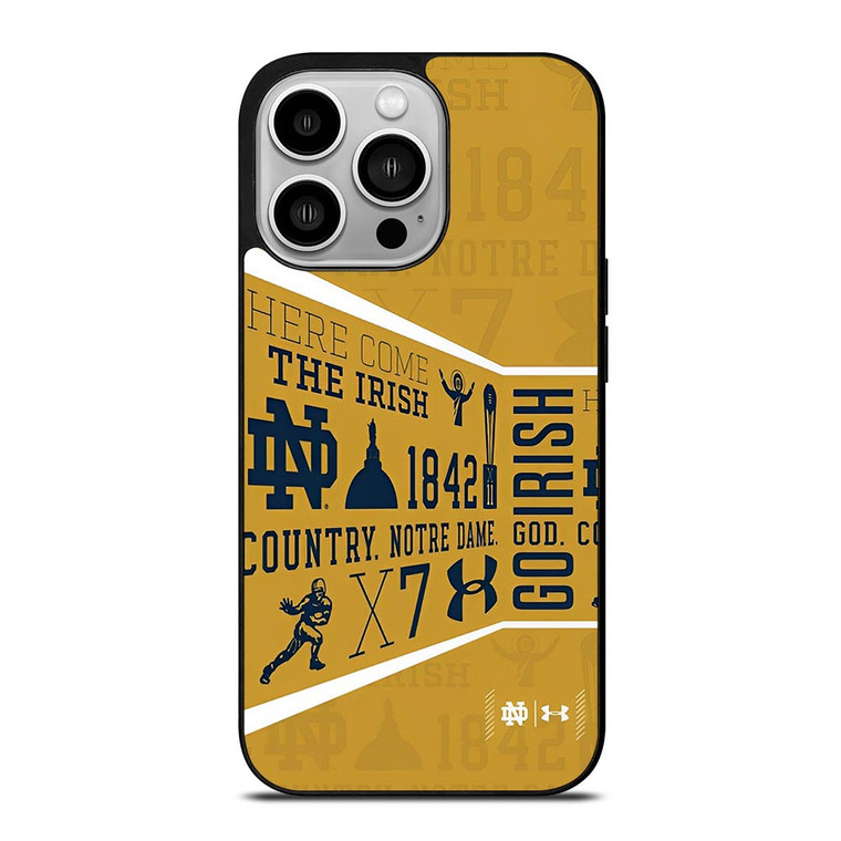 NOTRE DAME FIGHTING IRISH WALL iPhone 14 Pro Case