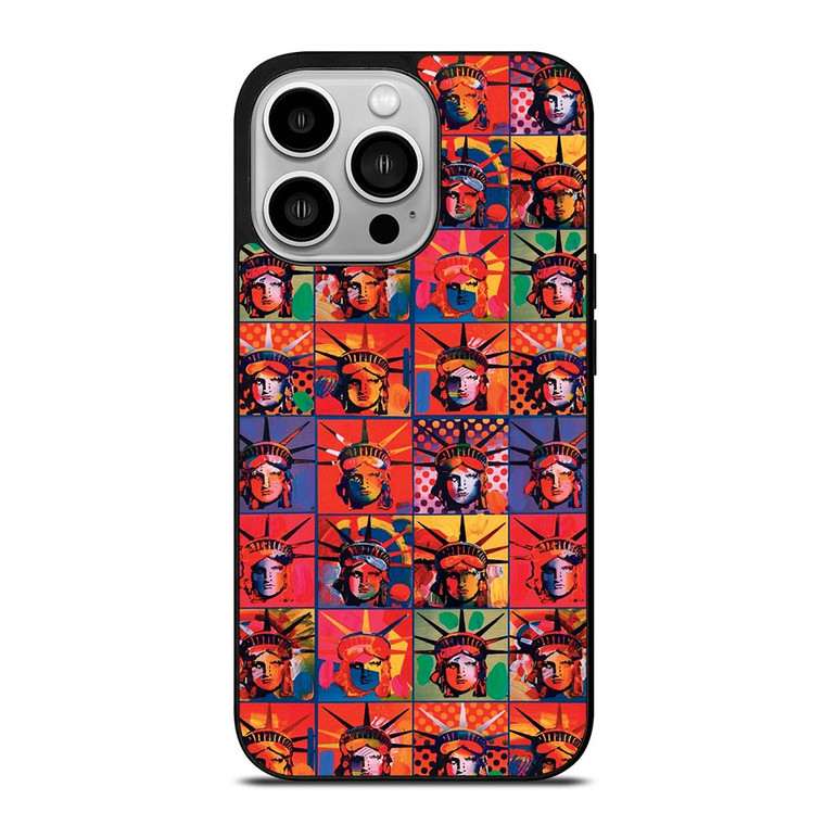 PETER MAX LIBERTY STATUE iPhone 14 Pro Case