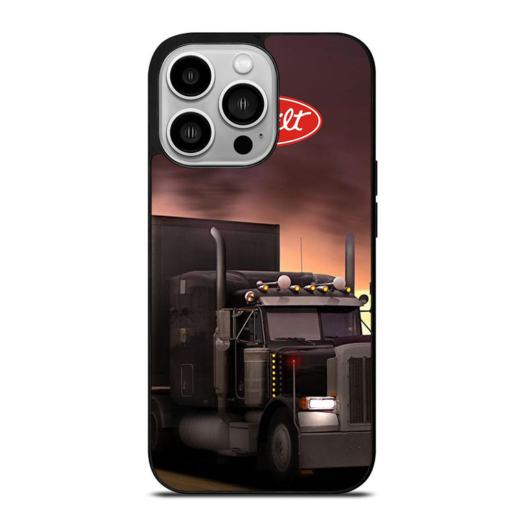 PETERBILT BLACK TRUCK iPhone 14 Pro Case