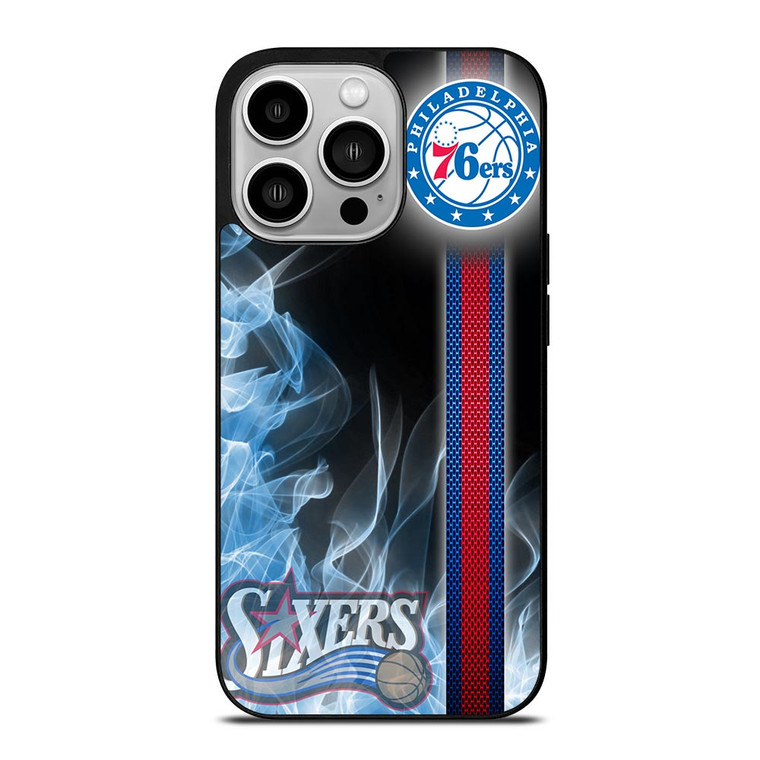 PHILADELPHIA 76ERS NBA FIRE iPhone 14 Pro Case