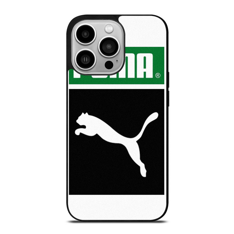 PUMA WHITE LOGO iPhone 14 Pro Case