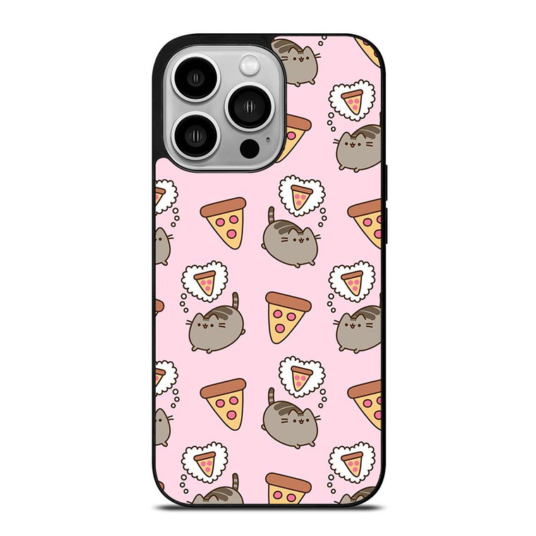 PUSHEEN THE CAT PIZZA iPhone 14 Pro Case