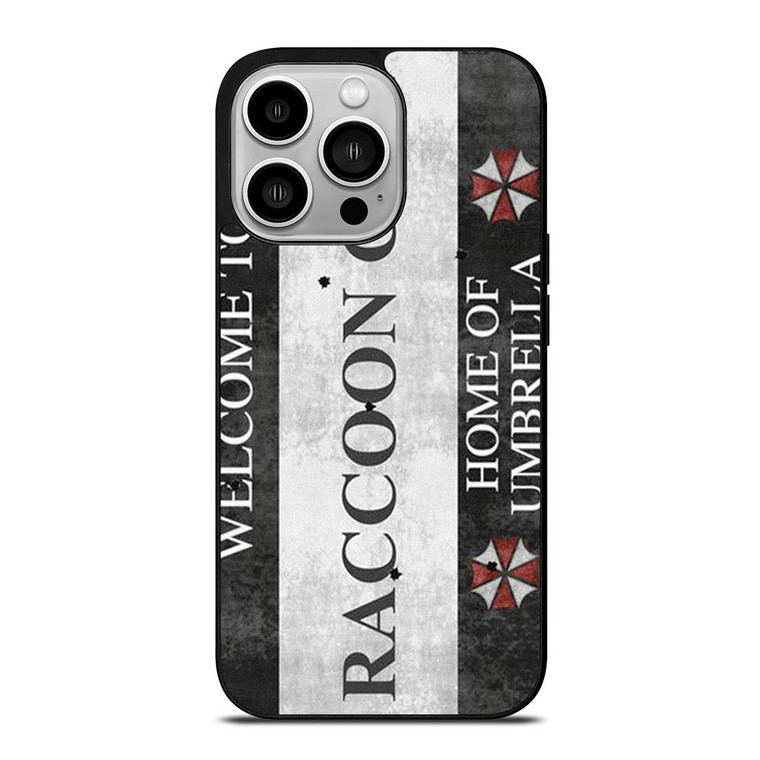 RACCOON CITY RESIDENT EVIL SIGN iPhone 14 Pro Case