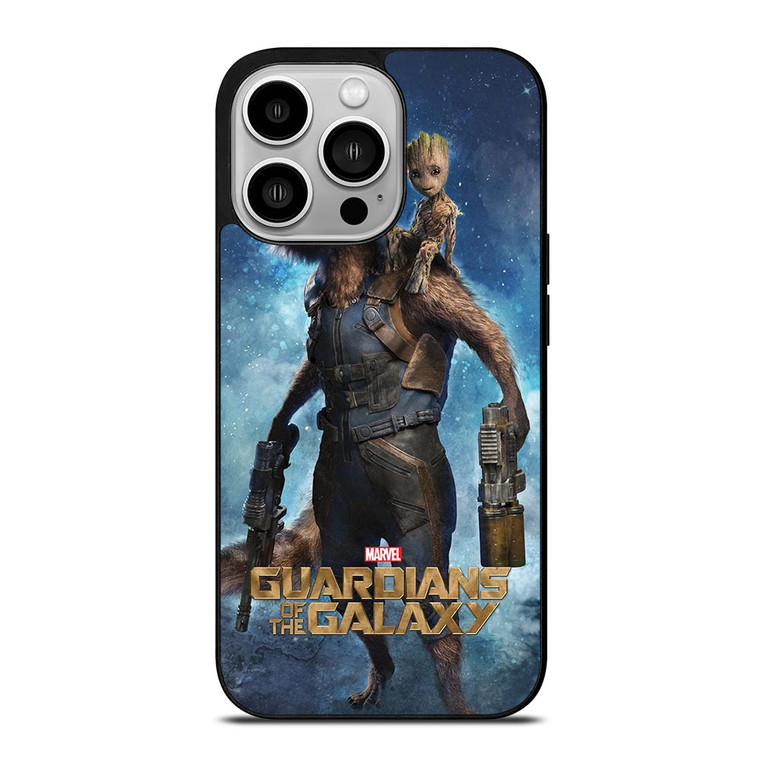 ROCKET RACCOON AND BABY GROOT iPhone 14 Pro Case
