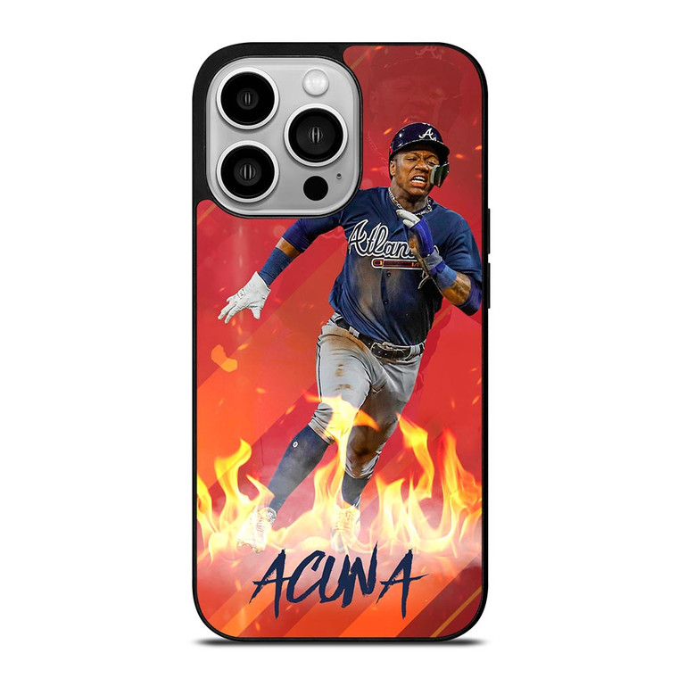 RONALD ACUNA JR ATLANTA BRAVES BASEBALL MLB iPhone 14 Pro Case RONALD ACUNA JR ATLANTA BRAVES BASEBALL MLB iPhone 14 Pro Case