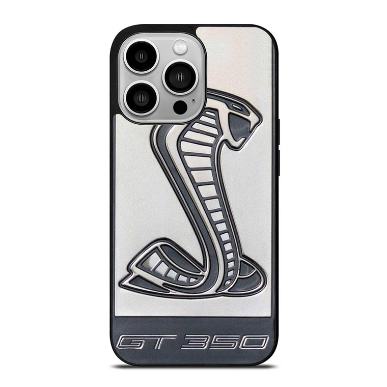 SHELBY GT350R SILVER EMBLEM SIGN iPhone 14 Pro Case