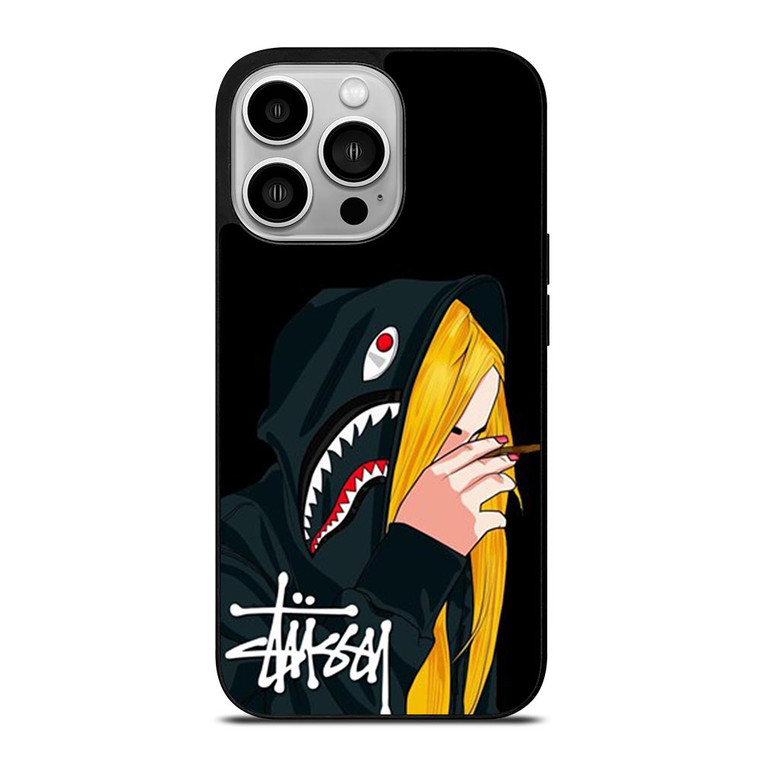 STUSSY BAPE SHARK iPhone 14 Pro Case