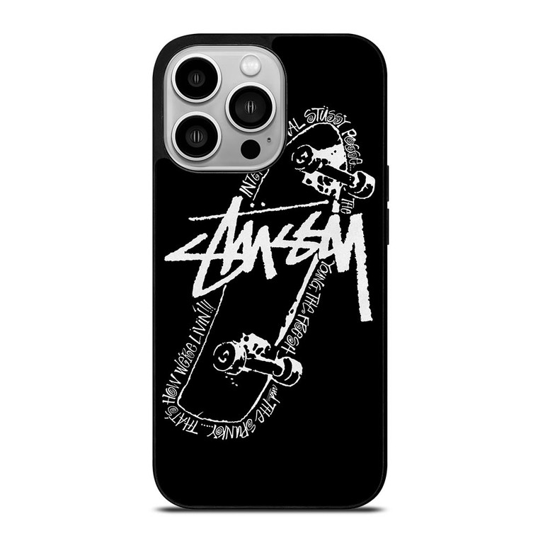 STUSSY SKATEBOARD ART iPhone 14 Pro Case