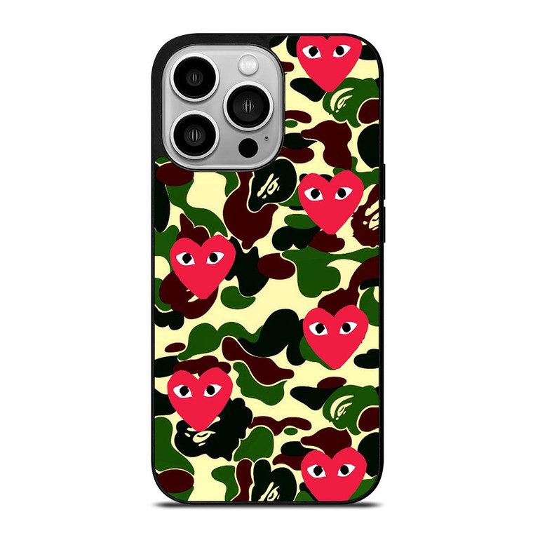 SUPREME BAPE COMME DES GARCONS iPhone 14 Pro Case SUPREME BAPE COMME DES GARCONS iPhone 14 Pro Case