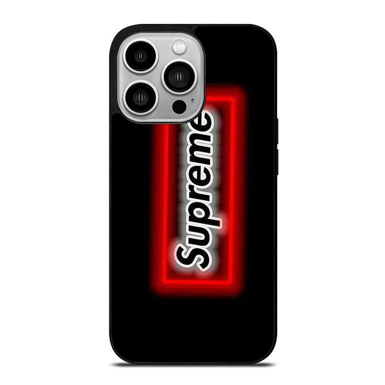 SUPREME LOGO NEON BOX iPhone 14 Pro Case