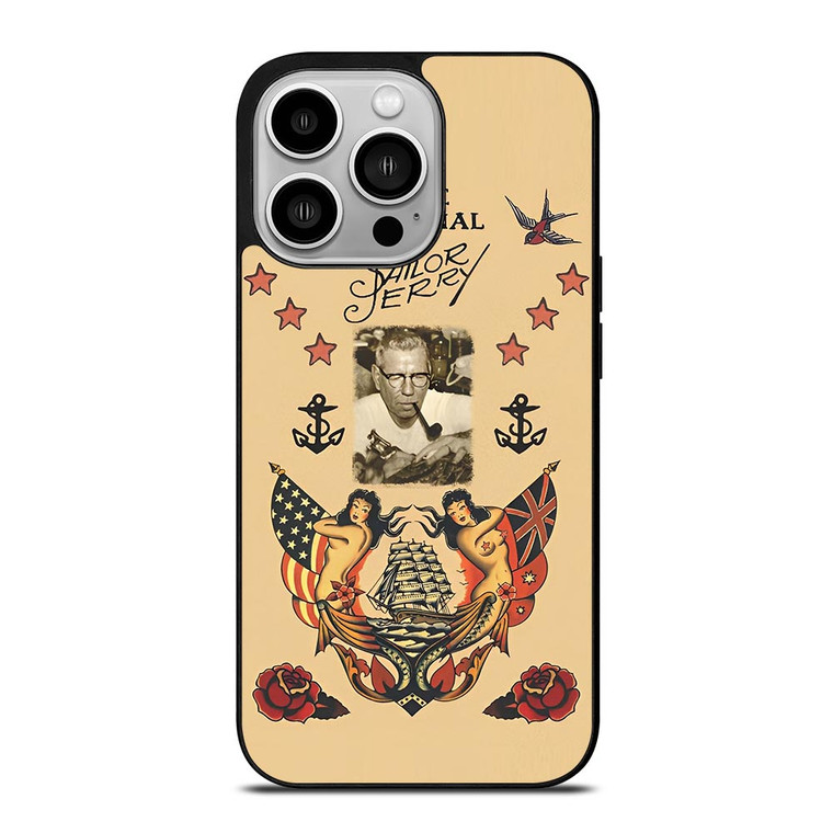 TATTOO SAILOR JERRY FACE iPhone 14 Pro Case TATTOO SAILOR JERRY FACE iPhone 14 Pro Case