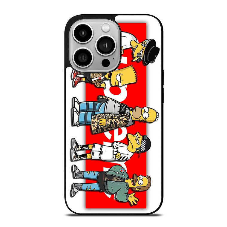 THE SIMPSONS SUPREME HYPEBEAST iPhone 14 Pro Case THE SIMPSONS SUPREME HYPEBEAST iPhone 14 Pro Case