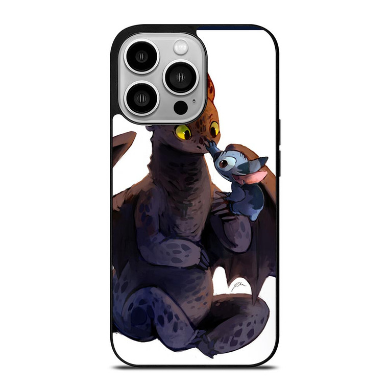 TOOTHLESS AND STITCH CARTOON 2 iPhone 14 Pro Case