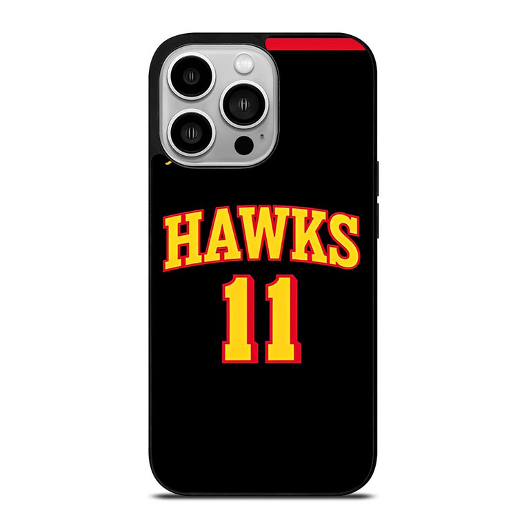 TRAE YOUNG ATLANTA HAWKS BLACK iPhone 14 Pro Case