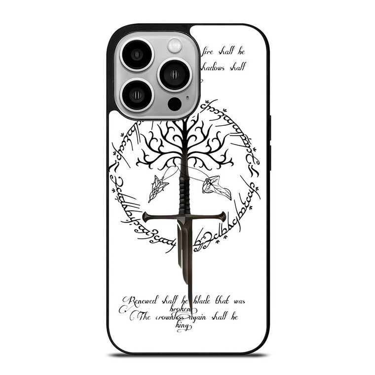 TREE LORD OF THE RING SWORD iPhone 14 Pro Case