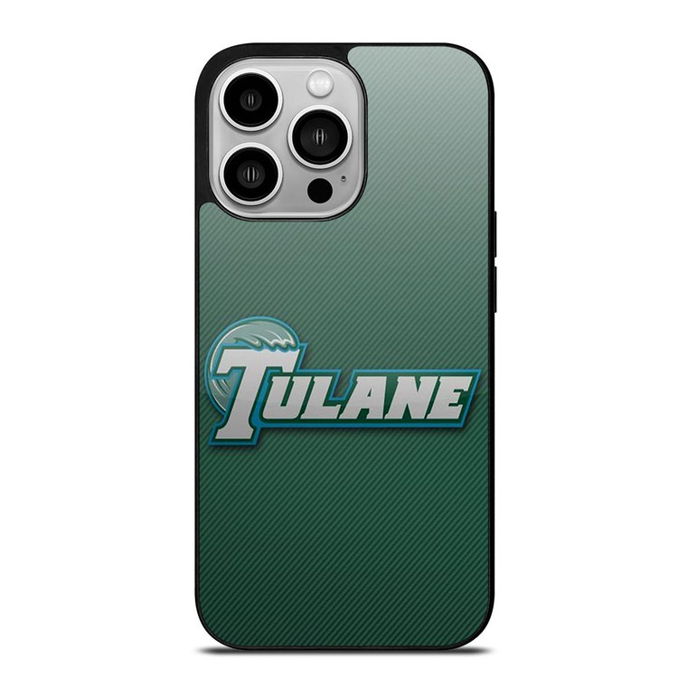 TULANE UNIVERSITY LOGO CARBON iPhone 14 Pro Case