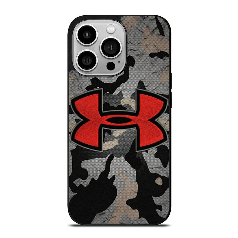 UNDER ARMOUR RED CAMO LOGO iPhone 14 Pro Case