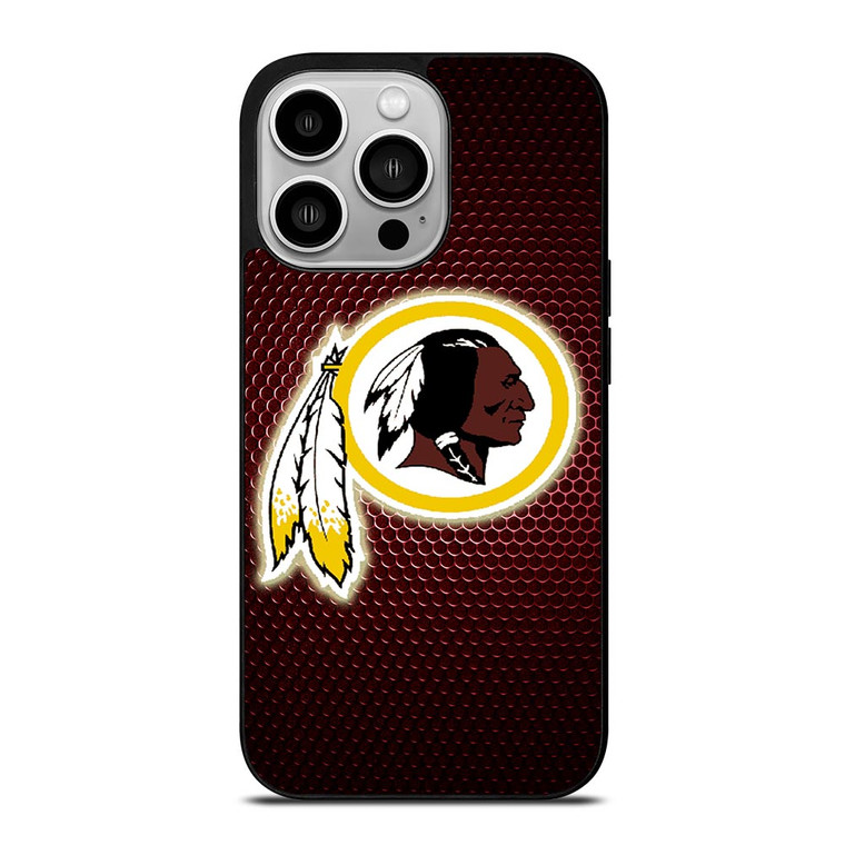 WAHINGTON REDSKINS METAL LOGO iPhone 14 Pro Case