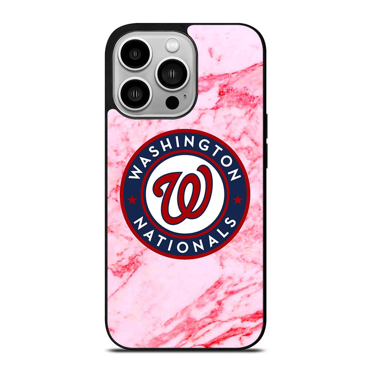 WASHINGTON NATIONALS PINK MARBLE iPhone 14 Pro Case