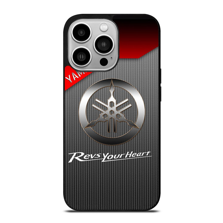 YAMAHA REVS YOUR HEART METAL LOGO iPhone 14 Pro Case