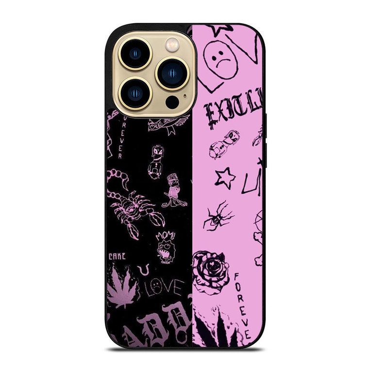 LIL PEEP TATTOO COLLAGE iPhone 14 Pro Max Case