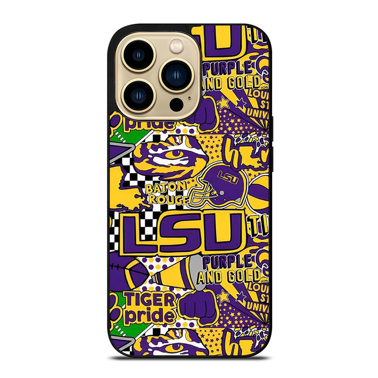 LSU Tigers UNIVERSUTY COLLAGE iPhone 14 Pro Max Case