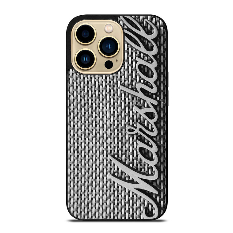 MARSHALL AMPLIFIER METAL EMBLEM iPhone 14 Pro Max Case