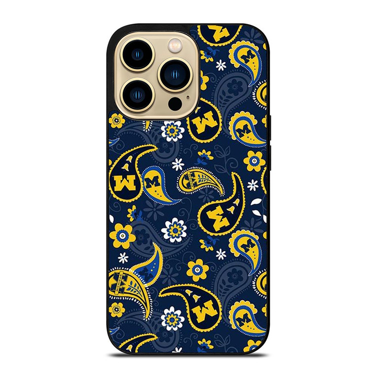 MICHIGAN WOLVERINES PATTERN iPhone 14 Pro Max Case