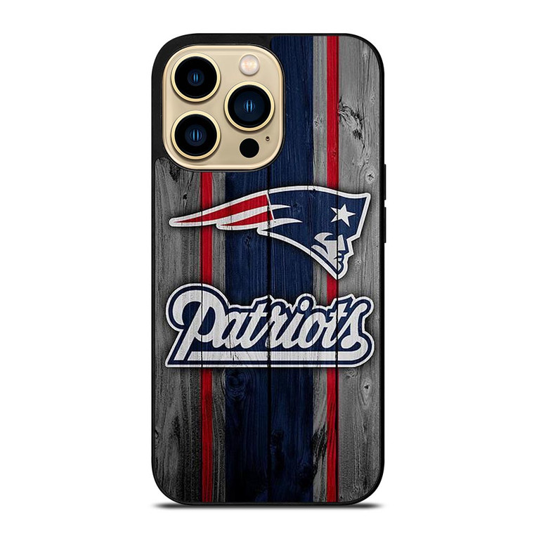NEW ENGLAND PATRIOTS WOODEN LOGO iPhone 14 Pro Max Case
