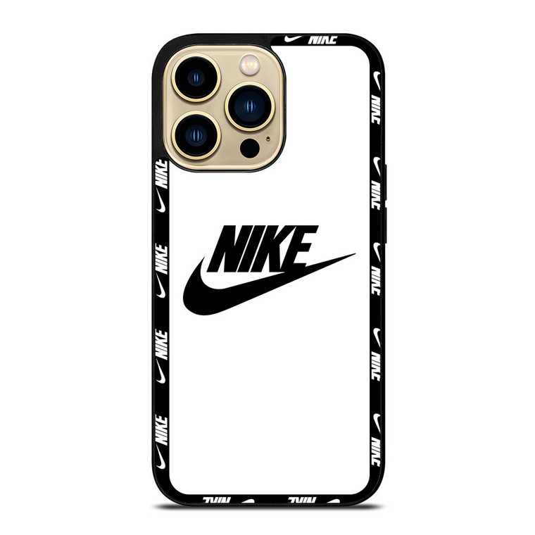 NIKE SWOOSH ROUND WHITE iPhone 14 Pro Max Case