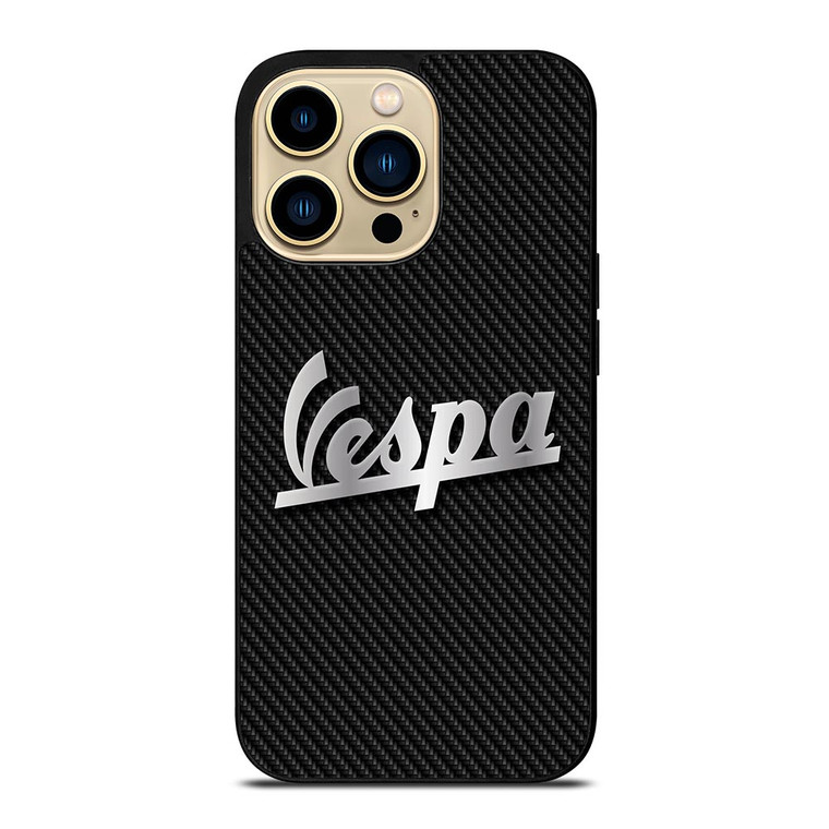 PIAGGIO VESPA METAL CARBON LOGO iPhone 14 Pro Max Case PIAGGIO VESPA METAL CARBON LOGO iPhone 14 Pro Max Case