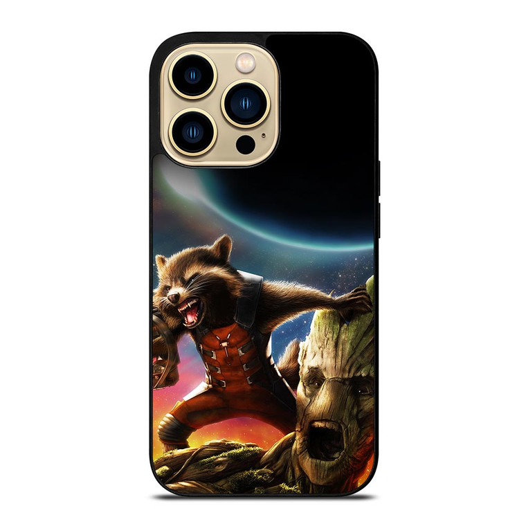 ROCKET RACCOON GROOT AVENGER iPhone 14 Pro Max Case