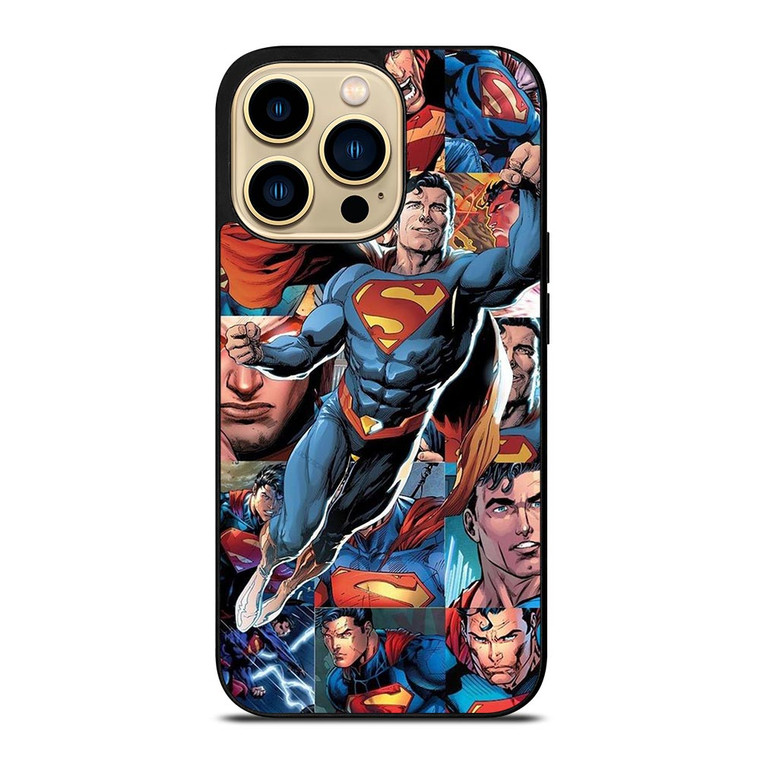SUPERMAN COLLAGE SUPERHERO iPhone 14 Pro Max Case