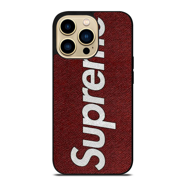 SUPREME LOGO ON CANVAS iPhone 14 Pro Max Case