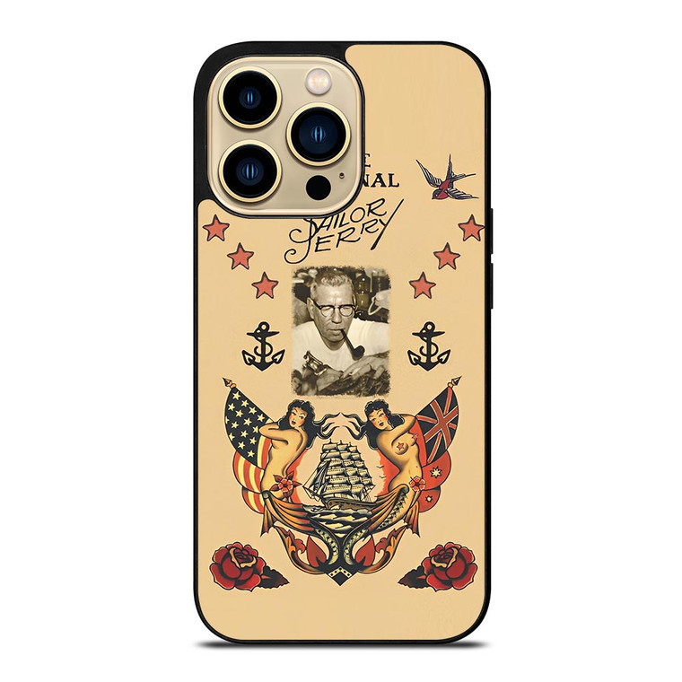 TATTOO SAILOR JERRY FACE iPhone 14 Pro Max Case TATTOO SAILOR JERRY FACE iPhone 14 Pro Max Case