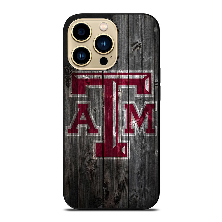 TEXAS AGGIES WOODEN LOGO iPhone 14 Pro Max Case