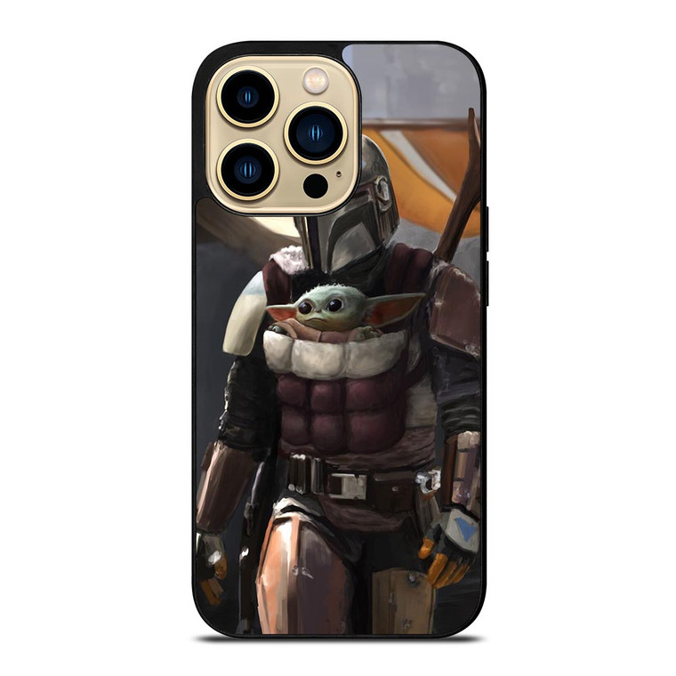 THE MANDALORIAN AND BABY YODA iPhone 14 Pro Max Case