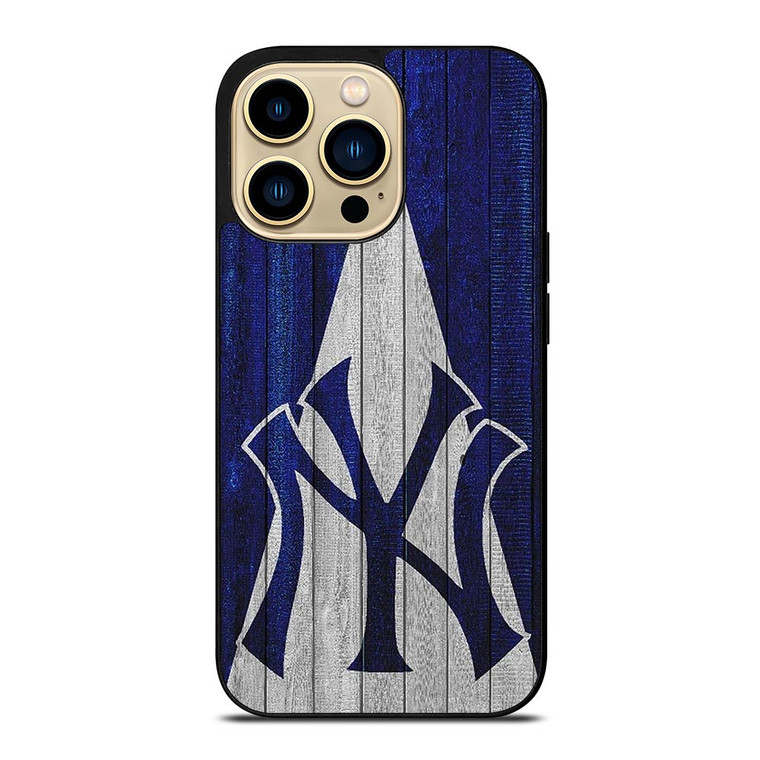 WOODEN LOGO NEW YORK YANKEES iPhone 14 Pro Max Case